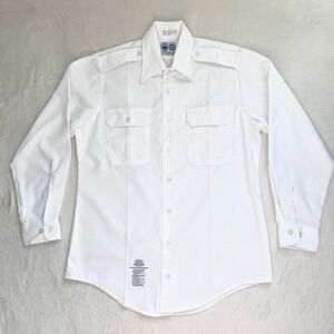 Defense Logistics Agency Men's Dress Shirt Size‎ 15.5 White